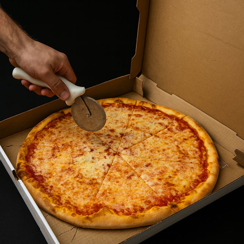Traditional Thin Crust Cheese Pizza